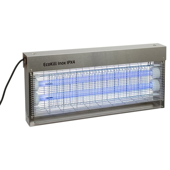 Elektrisk flugfångare Inox IPX4, 2 x 18 W