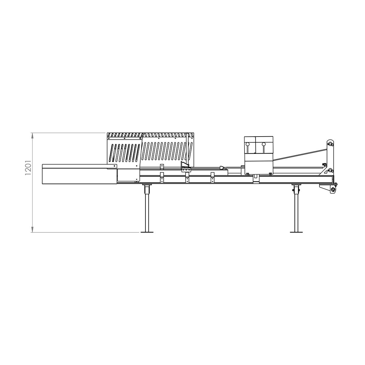 Vedklyv, traktordriven 7 ton, 110 cm