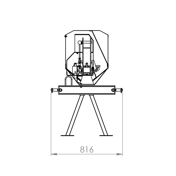 Vedklyv, traktordriven 7 ton, 110 cm