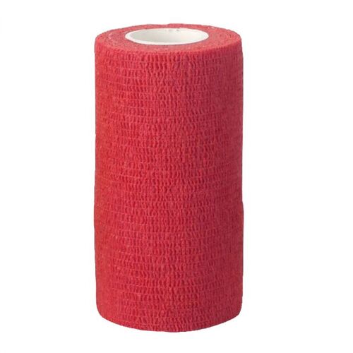 Bandage EquiLastic 4,5 m, röd