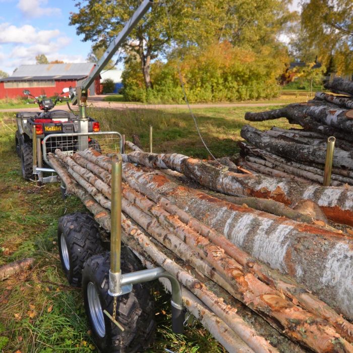 Stött-kitt till Skogsvagn ATV, 4 st runda stöttor med fäste