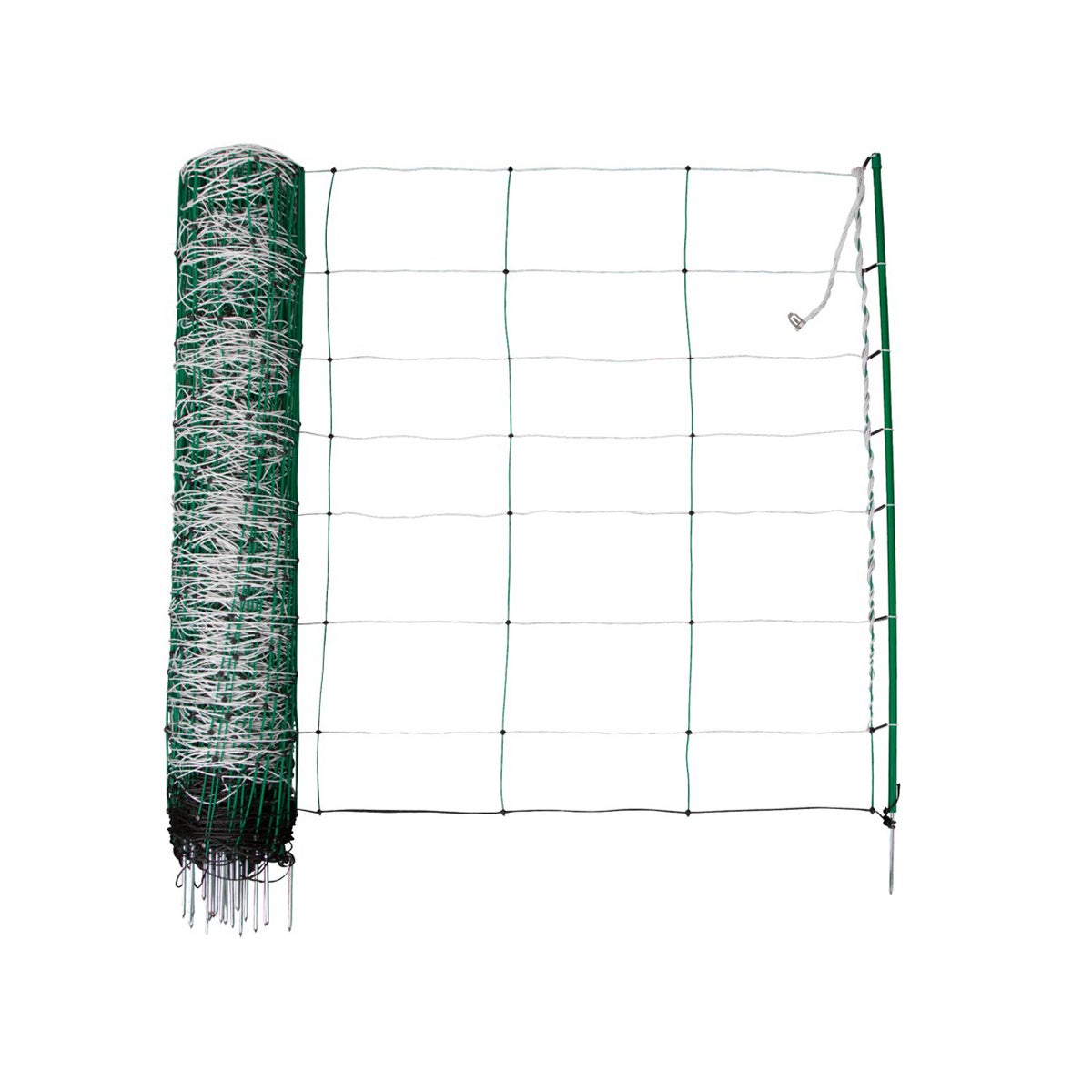 Fårnät 50 m, 108 cm, inkl 14 stolpar