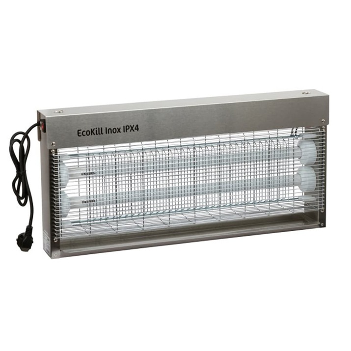 Elektrisk flugfångare Inox IPX4, 2 x 18 W