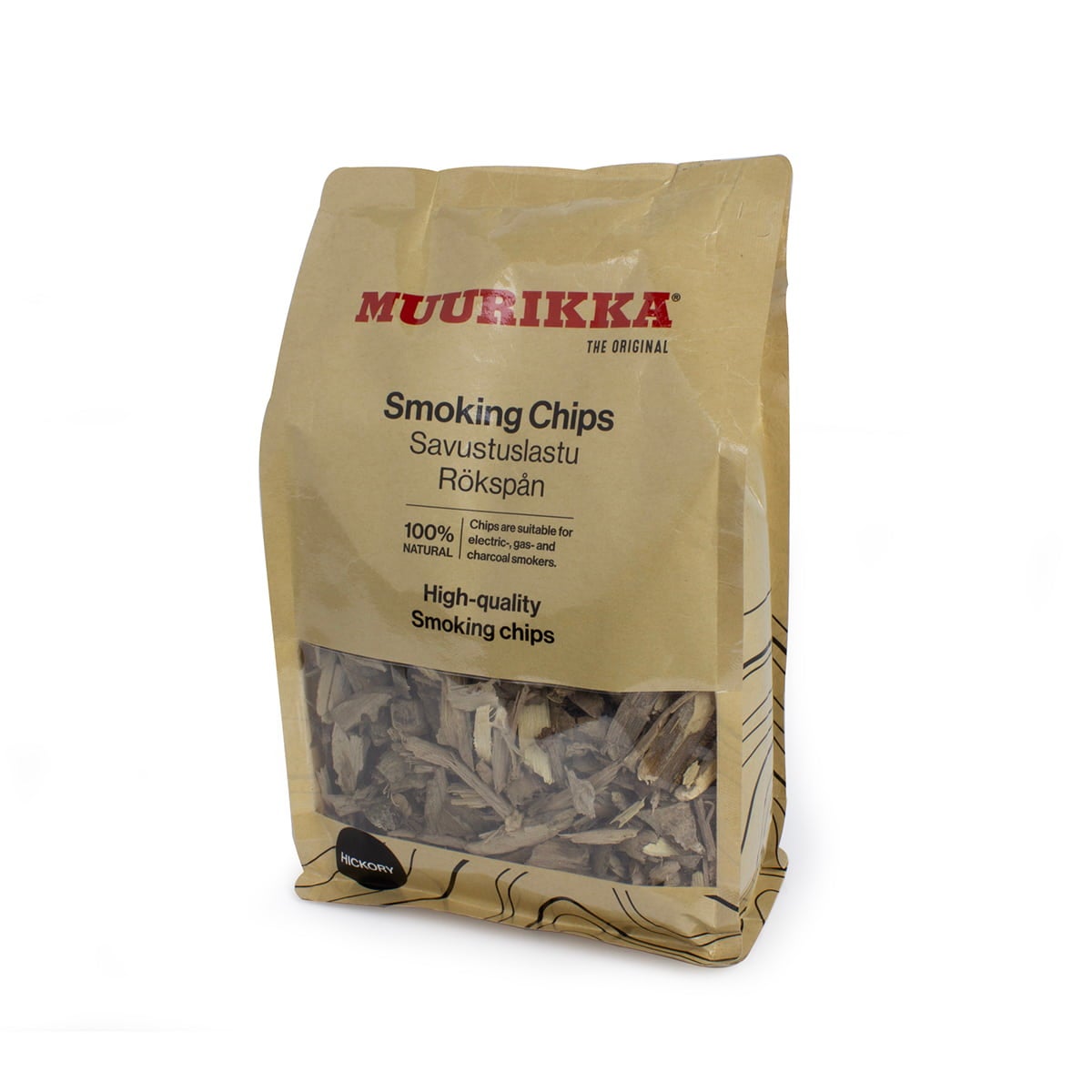 Muurikka Rökspån Hickory 500 g - Kellfri