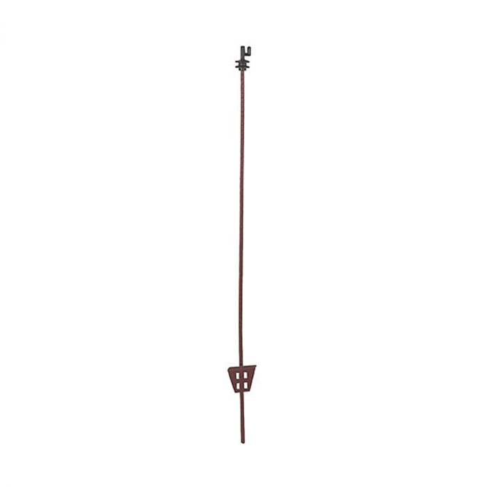 Stålstolpe 107 cm, (10 stk)oval med toppisolator, 10 st