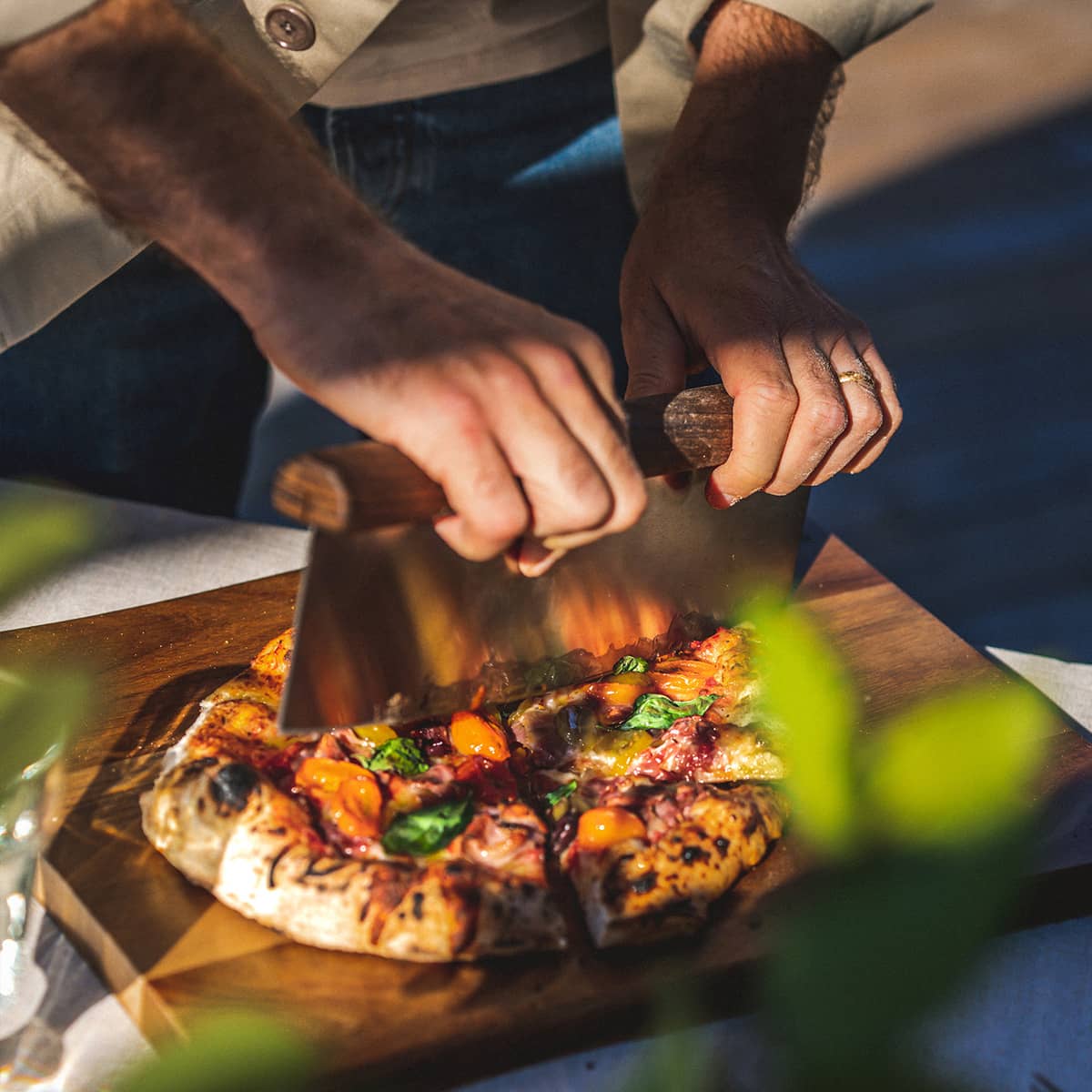 Muurikka Pizzaskärare Rostfritt/ask